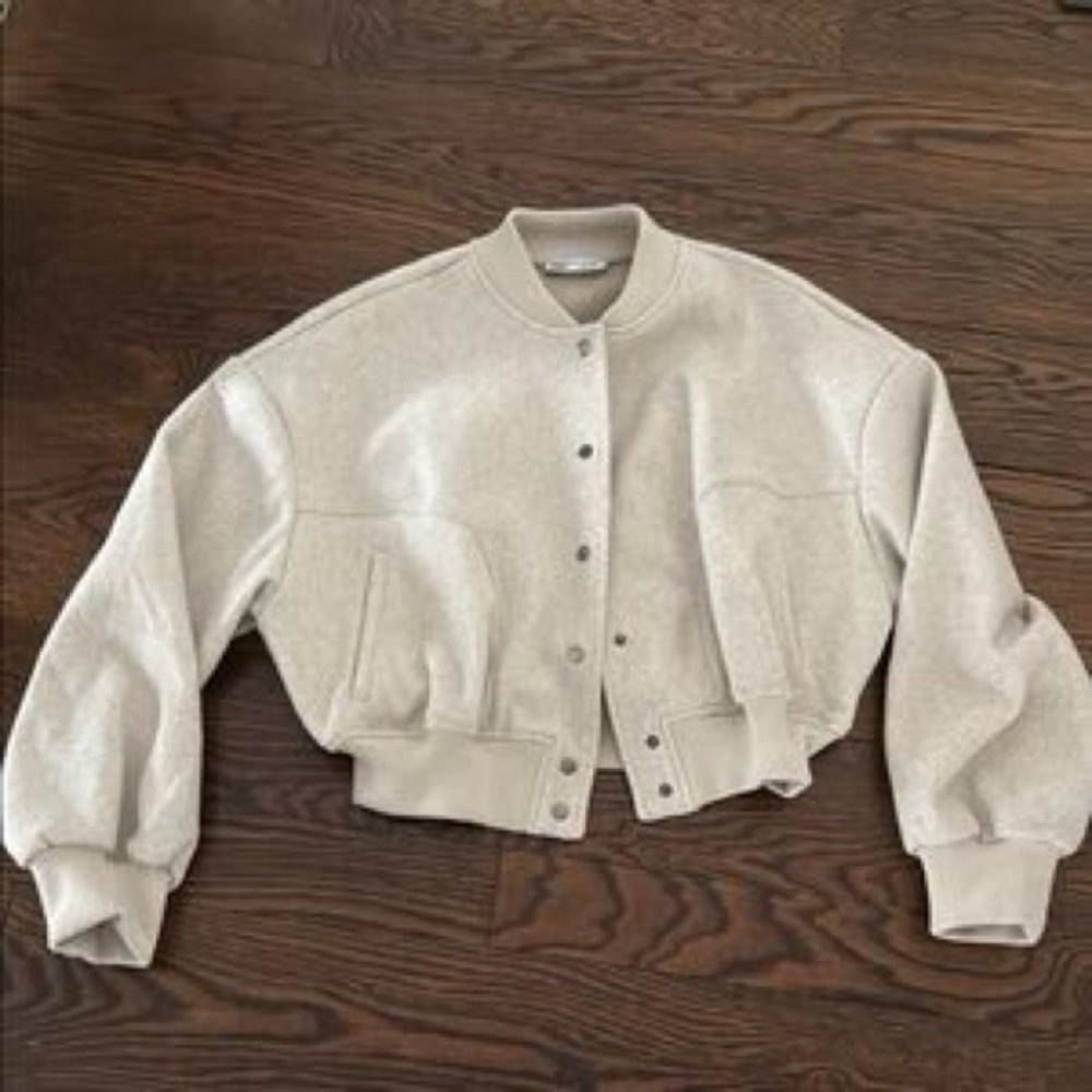 Zara Women's Beige / Bone Bomber Jacket | XXL - Picture 3 of 6